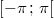  [-\pi \, ; \, \pi[