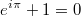 e^{i\pi}+1=0