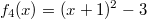 f_4(x) = (x+1)^2-3