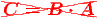 - -- -- -- -- --
-C  =  B ⋅ --A 